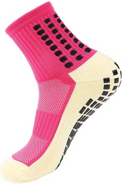 Scoby - Sportsokken met Grip - Gripsokken - Anti-slip Sokken - Ondersteunend - Sportsokken - Support Socks - Maat 39/45 - Roze