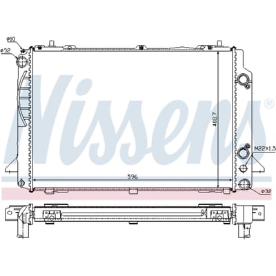 Radiator, motorkoeling NISSENS 60467A