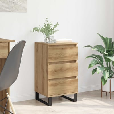 vidaXL - Dressoir - artisanaal - eikenkleurig - Bewerkt - hout