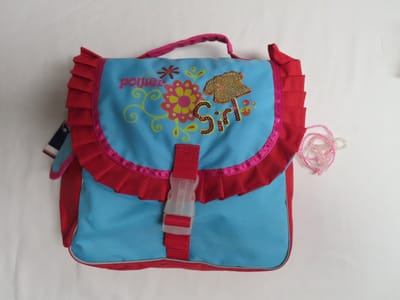Cordo - Stuurtasje - Kinderen - Fietstas - Power Girl - Blauw / rood