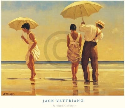 Kunstdruk Jack Vettriano - Mad Dogs 80x60cm