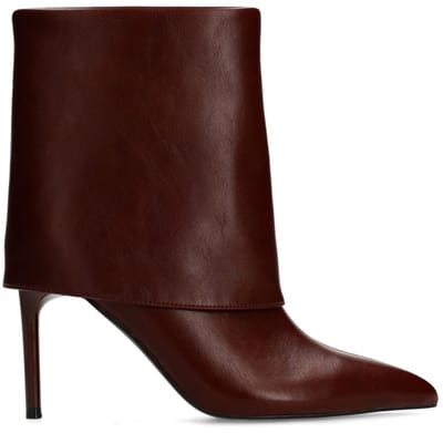 Sacha - Dames - Rode flap enkellaarsjes met hak - Maat 36