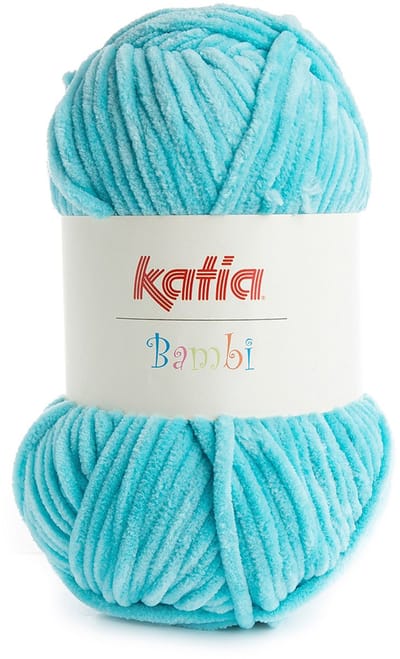 Katia Bambi - 317 turquoise - Chenille Garen