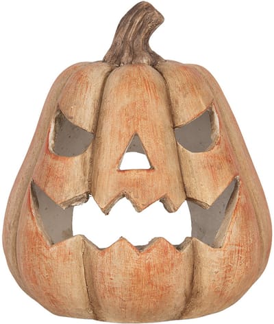 Clayre & Eef Decoratie Beeld Pompoen Oranje Keramisch materiaal Herfst decoratie