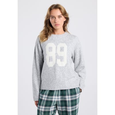 America Today Kardy Grey Melange Maat: M | Sweaters Outlet | Dames | Grijs