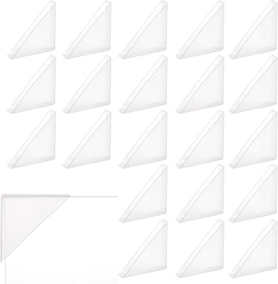 50 Stuks Heldere Foto Hoeken, 4.9×3.5cm Transparante Plastic Hoekbeschermers voor Fotoalbums, Scrapbooks en Certificaten
