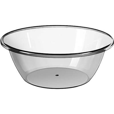 Wastafel Transparante Ronde Waskom Kinderbadkom Huishoudelijke Waskom Gezichtsreiniging Translucent Grey XL