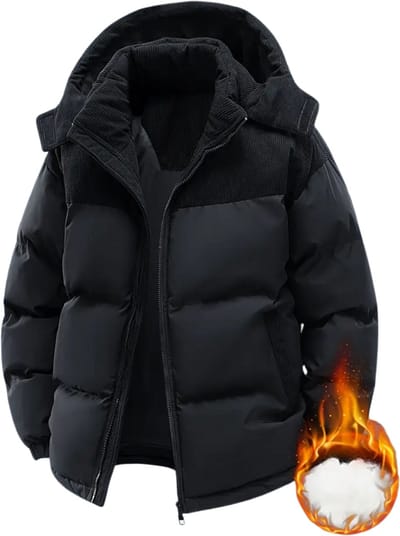 Winterjas Heren - Parka - Winter - Jas - Volwassen - Stijlvol - Zwart - S