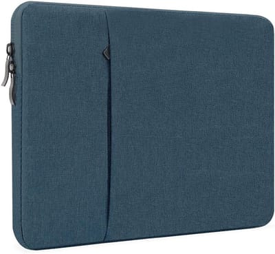Laptop Sleeve 15 Inch voor MacBook Air 2023-2025 - Waterdichte Draagtas met Bescherming en Accessoires in Navy Blauw