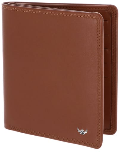 Golden Head Leren kaarthoes Polo RFID Protect Kombischeintasche ohne Münzfach 1255 Cognac bruine