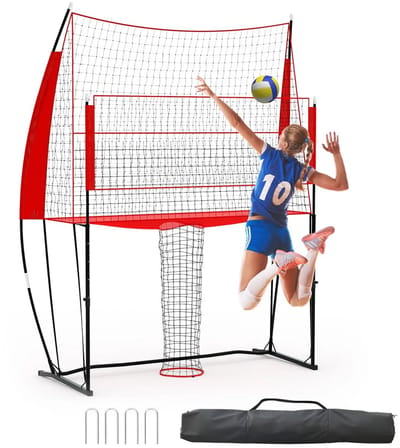 MakkelijkMooi Volleybal Trainingsset - Volleybalnet - Verstelbare Hoogte - Opzetten Zonder Gereedschap - Veelzijdig Trainingsmiddel