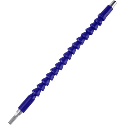 Flexibele schacht bits 14  zeskantige schacht verlengstuk schroevendraaier bit houder verbindingsschakel (blauw)