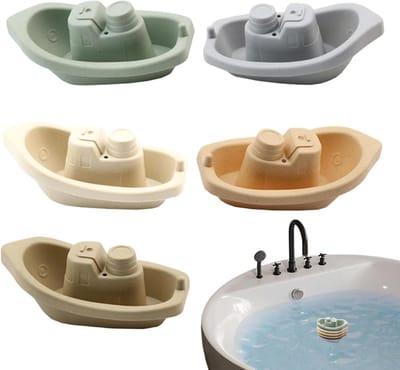 Badboot Stapelspel - Waterspel Bootjes - Spetterend Plezier - Stimuleert Leren - 5 Delige Set - Multicolor