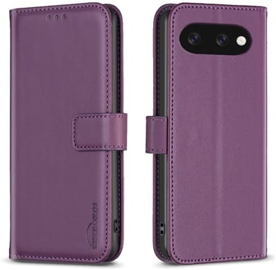 BINFEN Hoesje - Geschikt voor Google Pixel 9a Hoesje - BINFEN Color Book Case - Paars