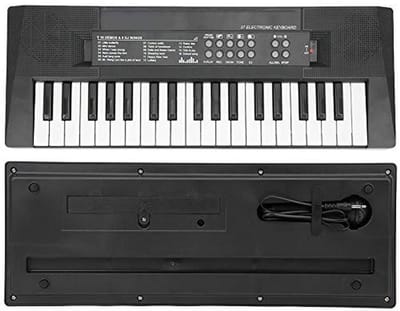 Elektrisch Keyboard Piano met 37 Toetsen, Microfoon en Opnamefunctie voor Kinderen - 8 Tonen, 6 Liedjes, 5 Ritmes en Percussie