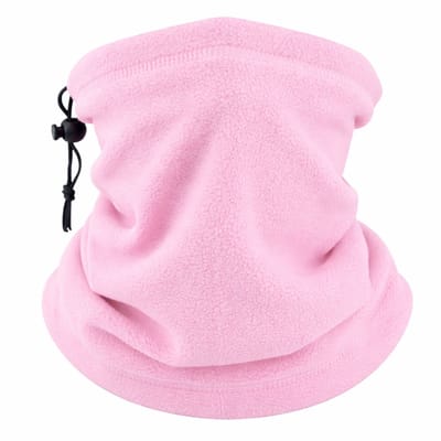 Jumada's Nekwarmer - baby licht roze - fleece - verstelbaar - colsjaal voor volwassenen