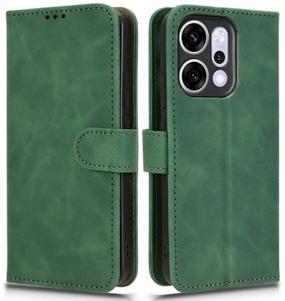 Coverup Hoesje - Geschikt voor OPPO Reno14 Hoesje - Coverup Book Case - Groen
