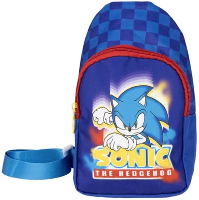 Sonic the Hedgehog - schoudertas - cross body tas - Blauw 13 x 23 x 7 cm
