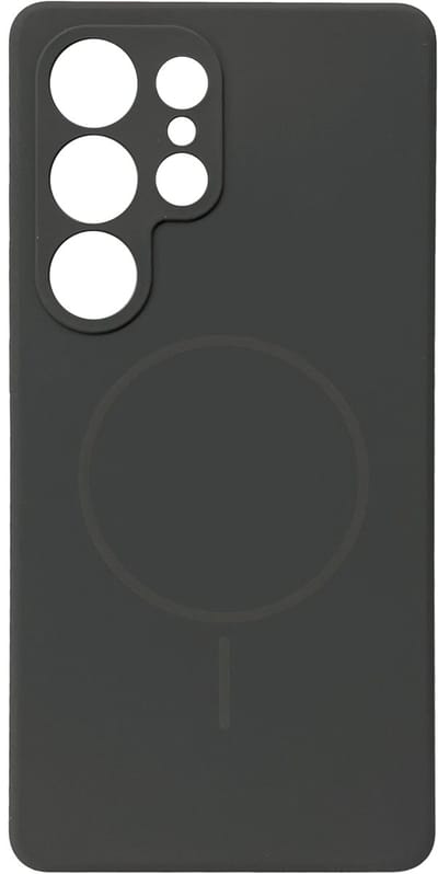 Casemania Hoesje Geschikt voor Samsung Galaxy S25 Ultra - Grijs - Zachte Liquid Siliconen Back Cover Case - Geschikt voor MagSafe - Zeer Sterke Magneet - Telefoon hoes met Camera Bescherming