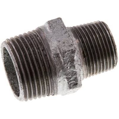 R 1'' x R 3/4'' Verzinkt Gietijzeren Borstnippel 25 Bar [2 Stuks]