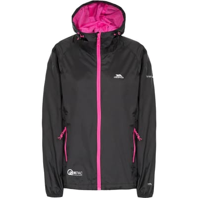 Dames waterdichte hoodie-jack met rits Trespass Qikpac