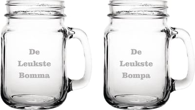 Drinkglas gegraveerd - 45cl - De Leukste Bomma-De Leukste Bompa
