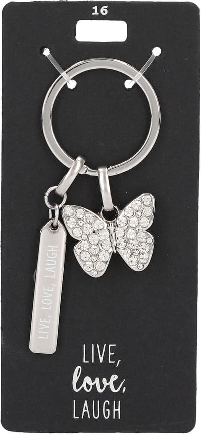 Depesche - Glamour sleutelhanger - mot. 016 - Live, love, laugh