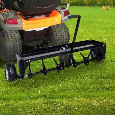 Gazonventilator Zitmaaier - Verticuteerder Aerator - Gazononderhoud Verbeteren - 102 cm Werkbreedte - 116 x 32 x 12 cm