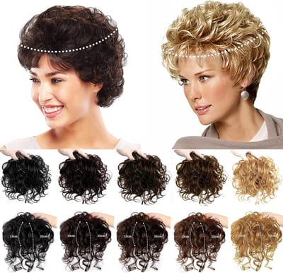 Natuurlijk Haarstuk voor Dames met Dunne Topper Clip-in Extensions bij de Kruin