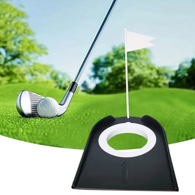 Golf put trainer - Put hole met vlaggetje - Golfaccessoire - Gemakkelijk oefenen - Golf putter
