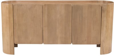 Vente-unique Dressoir met 3 deuren van mangohout - Naturel - ISLARA