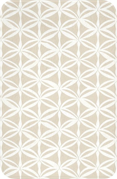 WC mat 40x60 cm - Antislip - Motief - Modern - Beige - Toiletmat - Vloermat - Douchemat - Toilet tapijt - Toiletmatten