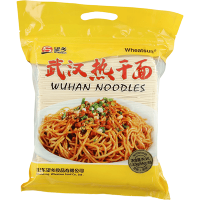 Wheatsun Wuhan hete droge noedels 1,82 kg | Pittige tarwenoedels voor een authentieke Oosterse maaltijd in de food cupboard.
