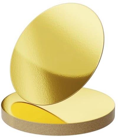 SnelShoppen - 10 Stuks Gouden Taartborden 30 cm - Ronde Taartbodem, Herbruikbare Taartonderleggers voor Taarttransport, Taartplaat voor Feest, Keuken