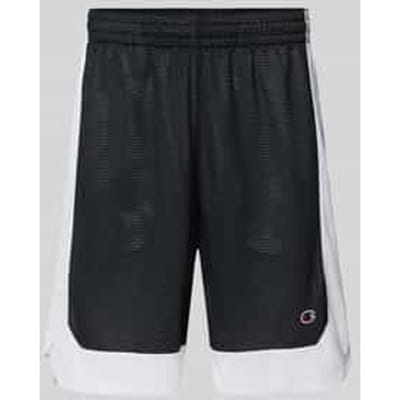 Loose fit korte broek met logobadge