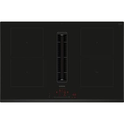 Siemens iQ500 ED851HQ26E kookplaat Zwart Ingebouwd 80 cm Inductiekookplaat zones 4 zone(s) Inbouw afzuigkap
