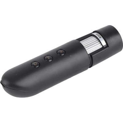 Huid Hoofdhuid Detector 800X Vergroting Heldere Beelden WiFi-verbinding Haarfollikel Gezondheidsanalysator black