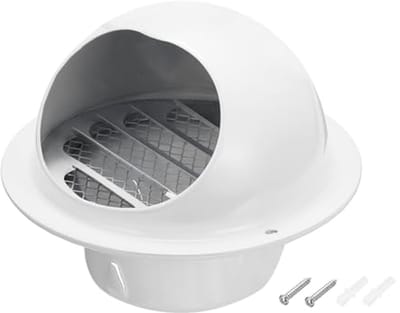 3 Inch Ronde Ventilatieafdekking voor Buitenmuur | RVS Ventilatorafvoer voor HVAC en Afzuiging