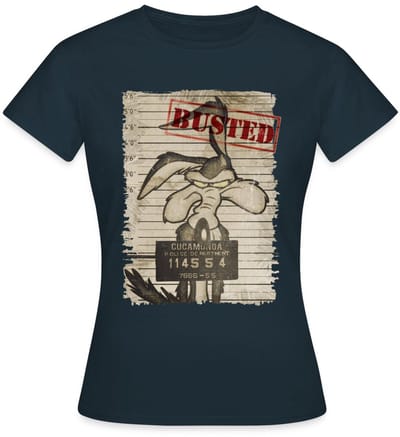 Looney Tunes Wile E. Coyote Busted T-Shirt Dames