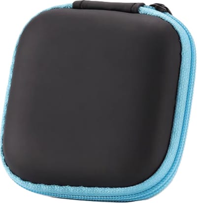 Oortjes Opberg Hoesje | Case | Etui | Organizer | Voor Het Opbergen Van Oordopjes En Laadkabels | Opbergen Van Sleutels | USB | LICHT BLAUW