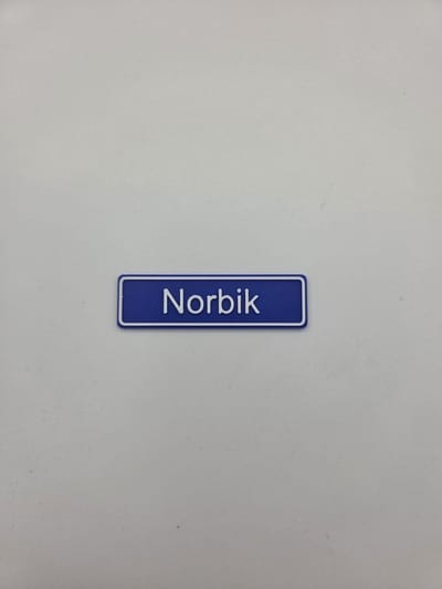 3D plaatsnaam speldje Norbik