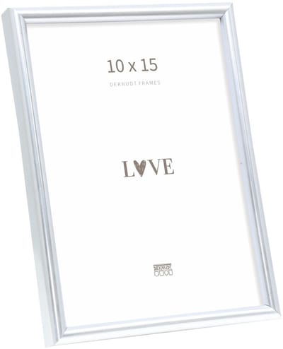 Deknudt Frames fotolijst S011D1 - smal zilver in kunststof - 10x15 cm