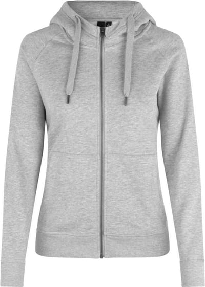 ID Hoodie Core Vest met Rits Dames Grijs Melange - Maat S