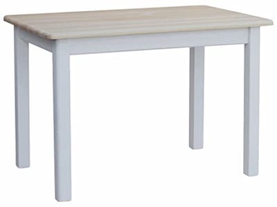 Houten Tafel - Eettafel Grenenhout - Gezellig Tafelen - Handgemaakt Ontwerp - 120 x 80 cm - Wit
