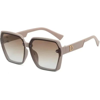Lunettes de soleil lettre D polygonale Marque de luxe Design Pour hommes Femmes Mode Vintage Lunettes de soleil Conduite Voyage Lunettes