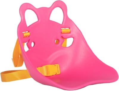 Poppenfietszadel - Poppenzitje decoratief - Fietsplezier vergroten - Flexibel siliconendesign - 17 x 19.5 x 19 cm - Roze