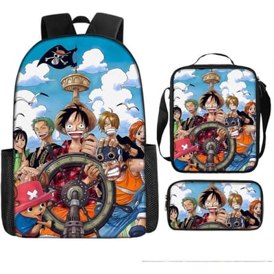 One Piece One Piece Schooltas Luffinica Zeekoning Student Schooltas Rugzak Set Three piece set