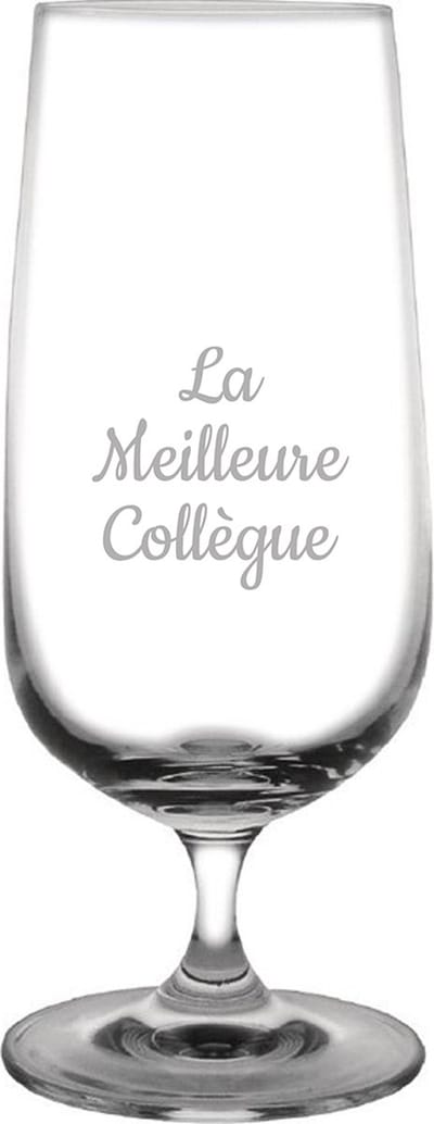 Bierglas op voet gegraveerd - 41cl - La Meilleure Collègue