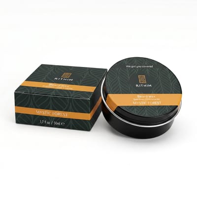 Rithim® Baardwax Mystic Forest 50ml - Sterke maar flexibele hold - Baard wax - Natuurlijke baardwax - Beard wax