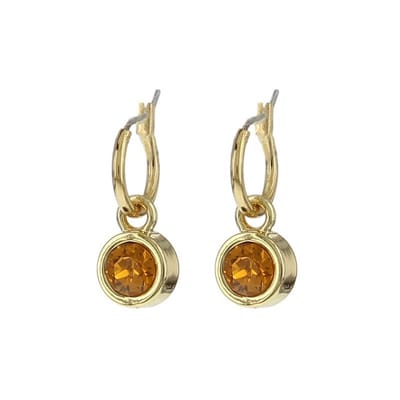 BIBA 80313 Oorhangers goud Topaz